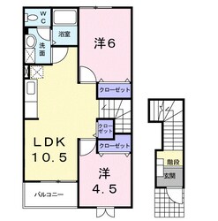 クレールレジェルテの物件間取画像